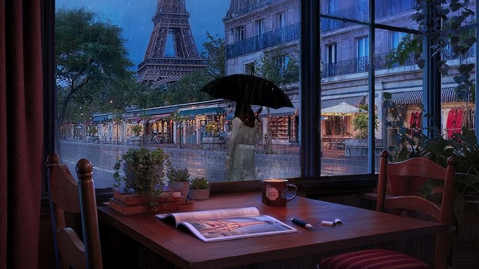AI-generated Paris café — technically flawless, unmistakably artificial