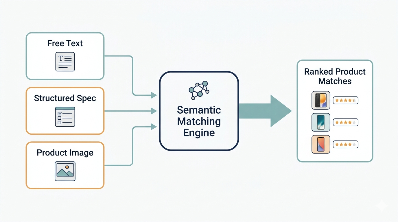 Multiple input modes for design inspiration