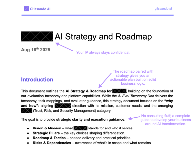 sample ai strategy 