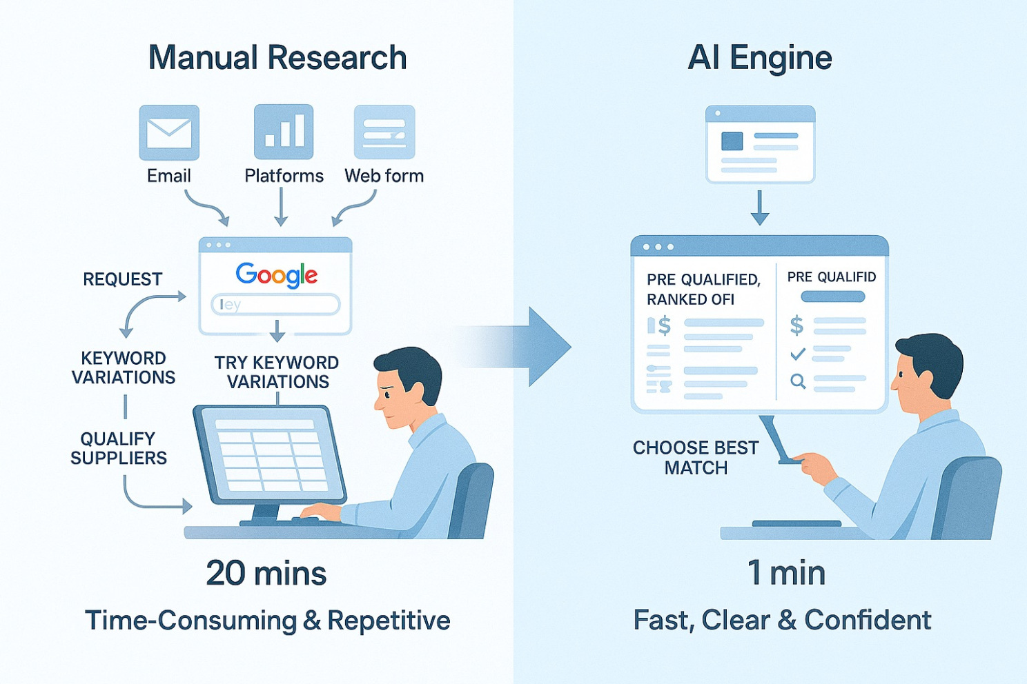AI automation, online research 